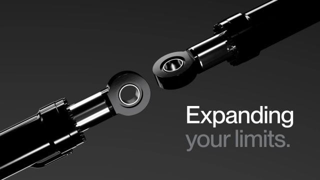 Two ends of a cylinder with the text "Expand your limits"