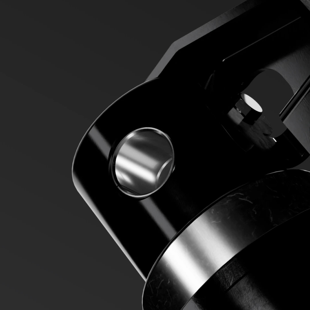 Detailed 3d render of cylinder
