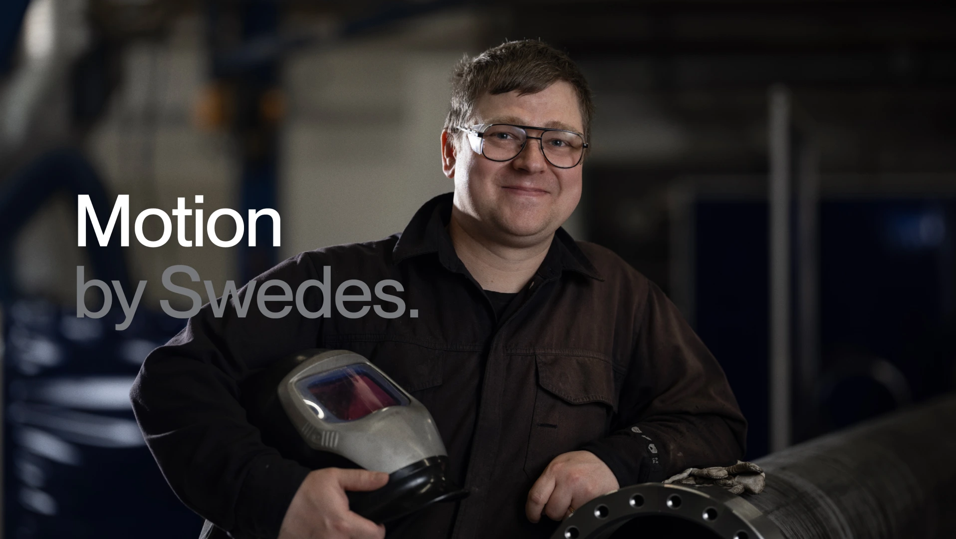 Welder employe portrait
