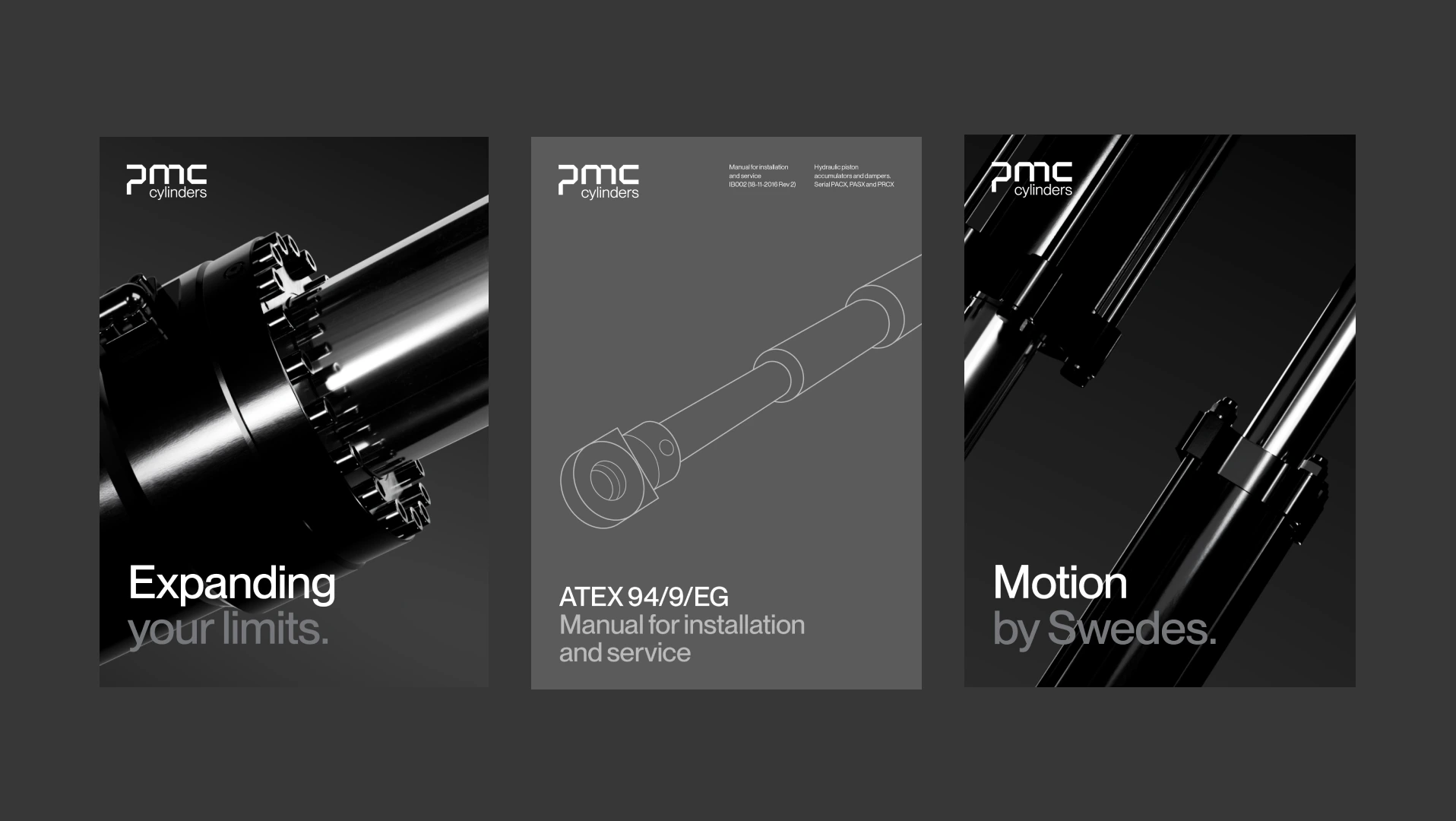 3 posters of cylinders