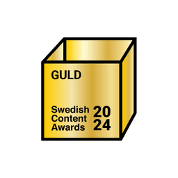 Logotyp för Guld i Swedish Content Awards 2024